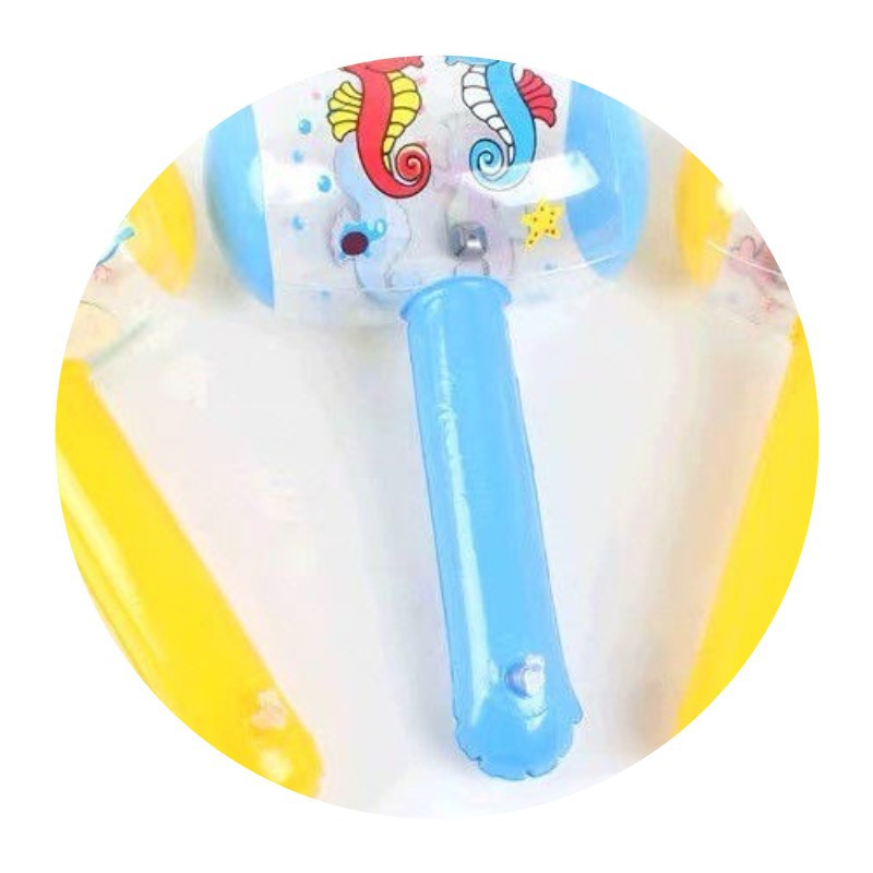 Cartoon Inflatable Hammer Toy Small Hammer with Bell Hammer Baby Balloon Child Kid Wholesale Stall Supply