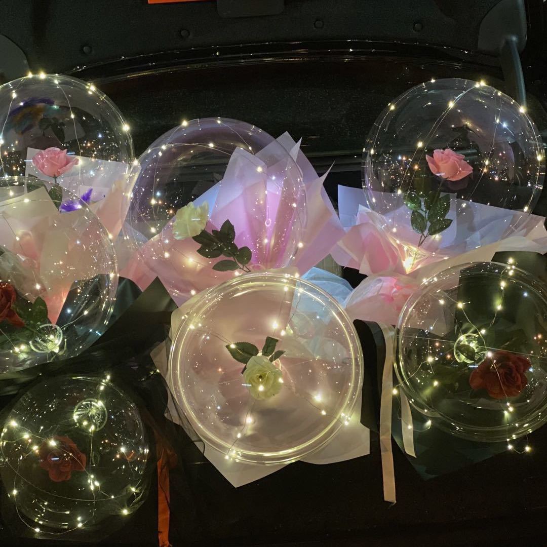 Online Red Balloon Rose Bounce Ball Teacher&#039;s Day Female Watch White DIY Gift Male Mid-Autumn Festival for Family