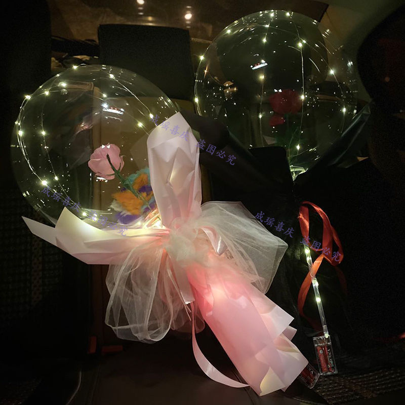 Online Red Balloon Rose Bounce Ball Teacher's Day Female Watch White DIY Gift Male Mid-Autumn Festival for Family