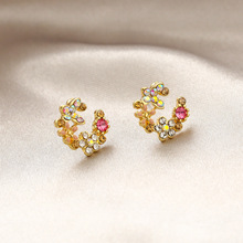 Christmas Earrings Christmas Snowflake Elk Bell Cross-Border Christmas Tree Epoxy Copper Ear Hook Pendant Customization