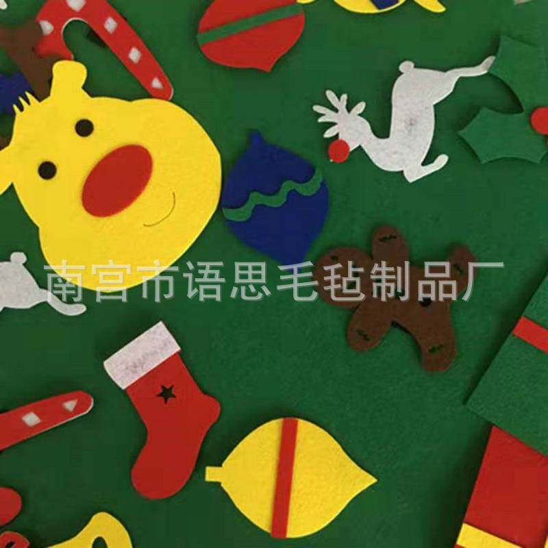 Spot Felt Small Christmas Tree Handmade DIY Non-Woven Christmas Tree Decoration Christmas Mini Christmas Tree