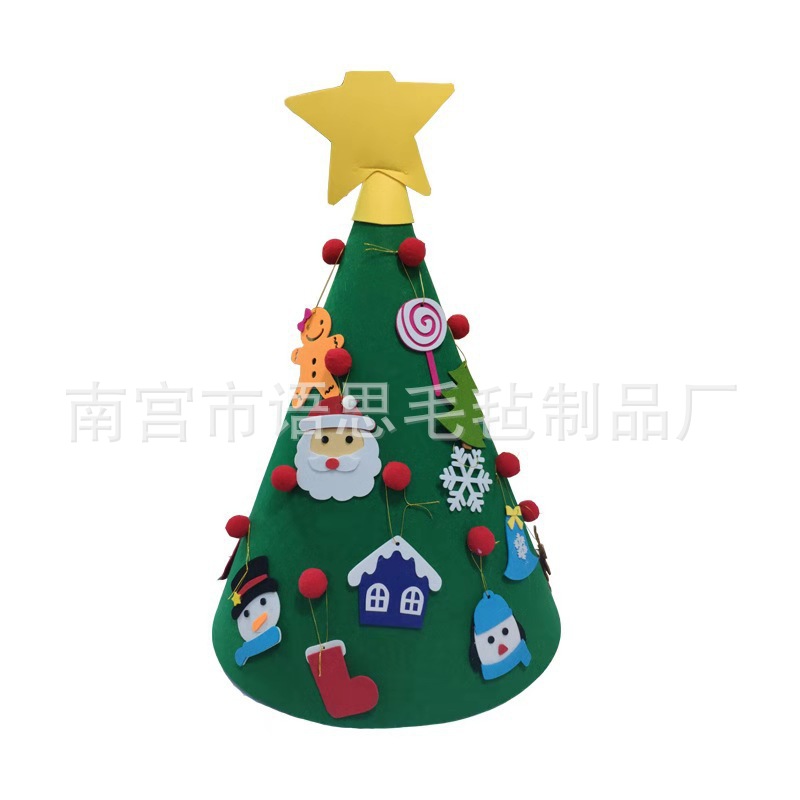 Spot Felt Small Christmas Tree Handmade DIY Non-Woven Christmas Tree Decoration Christmas Mini Christmas Tree Spot Felt Small Christmas Tree Handmade DIY Non-Woven Christmas Tree Decoration Christmas Mini Christmas Tree