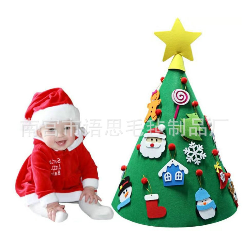 Spot Felt Small Christmas Tree Handmade DIY Non-Woven Christmas Tree Decoration Christmas Mini Christmas Tree Spot Felt Small Christmas Tree Handmade DIY Non-Woven Christmas Tree Decoration Christmas Mini Christmas Tree