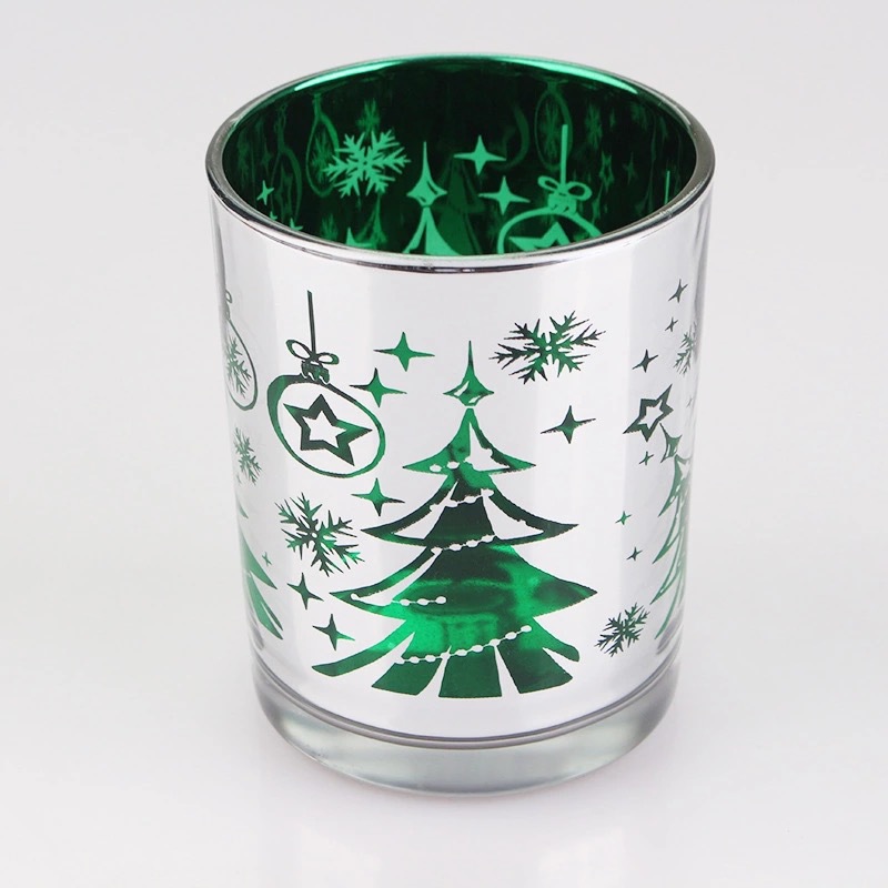 Christmas Series Glass Wax Cups Electroplating Carving Christmas Tree Wax Filling Glass Professional Electroplating Processing Manufacturer