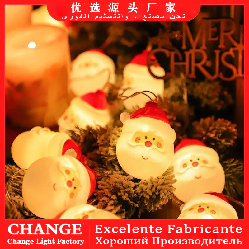 Christmas decoration lights Christmas Santa Claus luces de Navidad Tree Fairy string lights led decorated Christmas