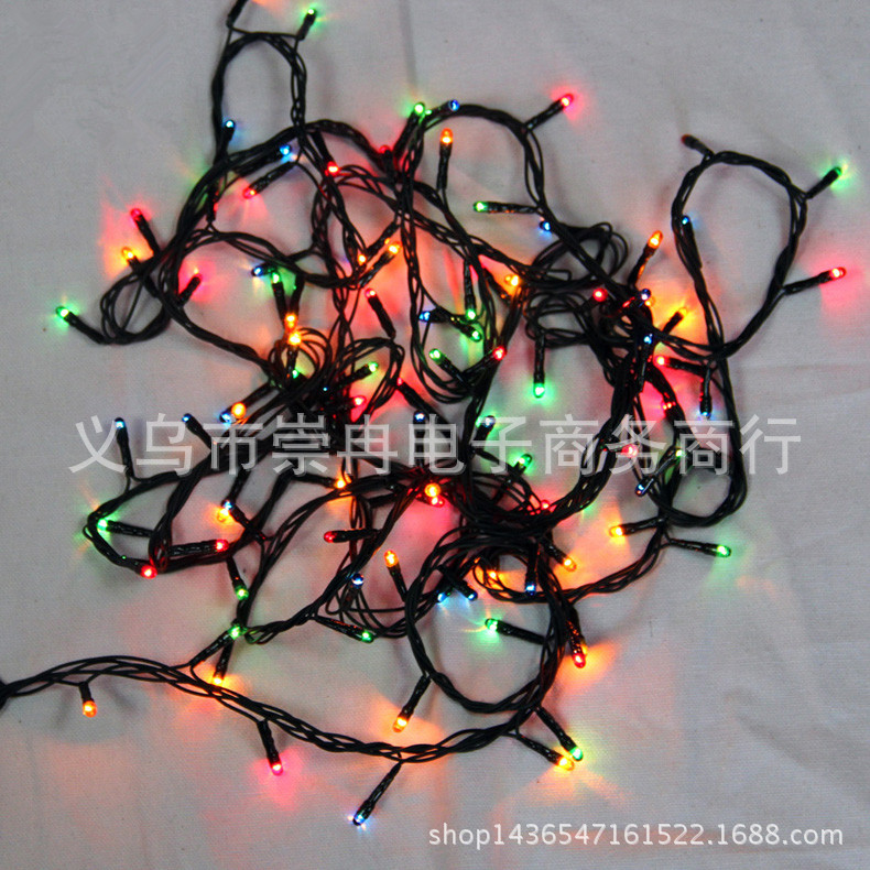Christmas tree decorative towns 10 meters 100 head of colored towns Christmas towns string