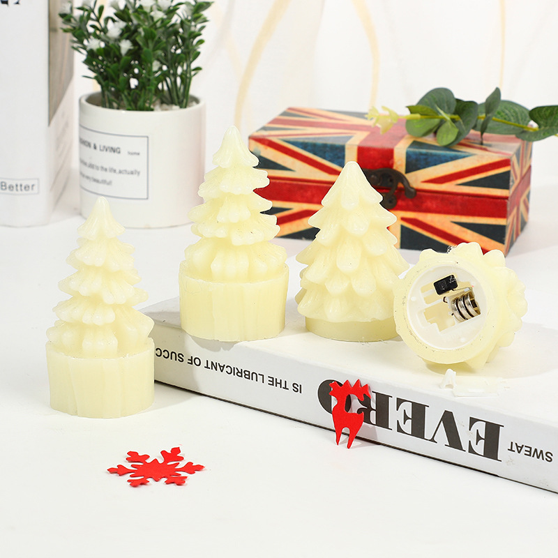 Hot Selling European and American Christmas Holiday Decoration LED Candle Electric Candle Lamp Christmas Tree Candle Lamp in Stock Wholesale