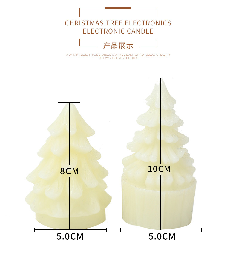 Hot Selling European and American Christmas Holiday Decoration LED Candle Electric Candle Lamp Christmas Tree Candle Lamp in Stock Wholesale