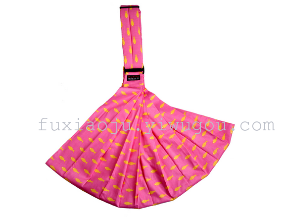 Cartoon printed cotton baby sling summer multifunctional baby trumpet strap