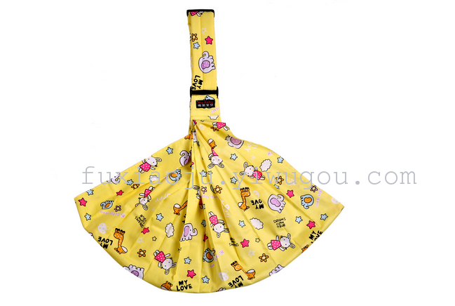 Cartoon printed cotton baby sling summer multifunctional baby trumpet strap
