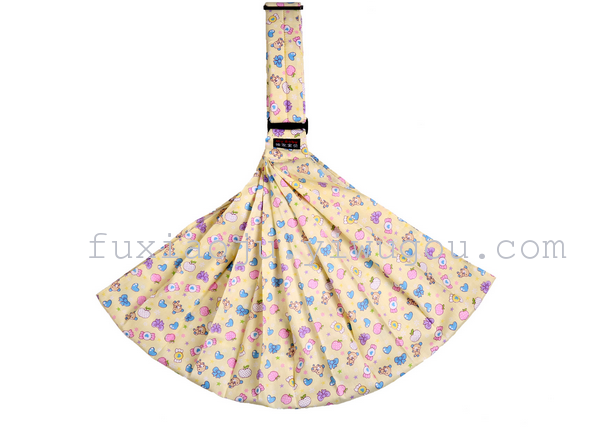 Cartoon printed cotton baby sling summer multifunctional baby trumpet strap
