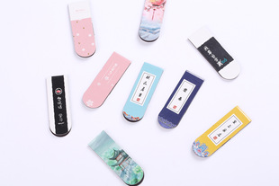Wholesale Trumpet Simplicity Plated Metal Bookmark Creative Water Drop Clip Student Paper Clip Notebook Stationery 6 Colors