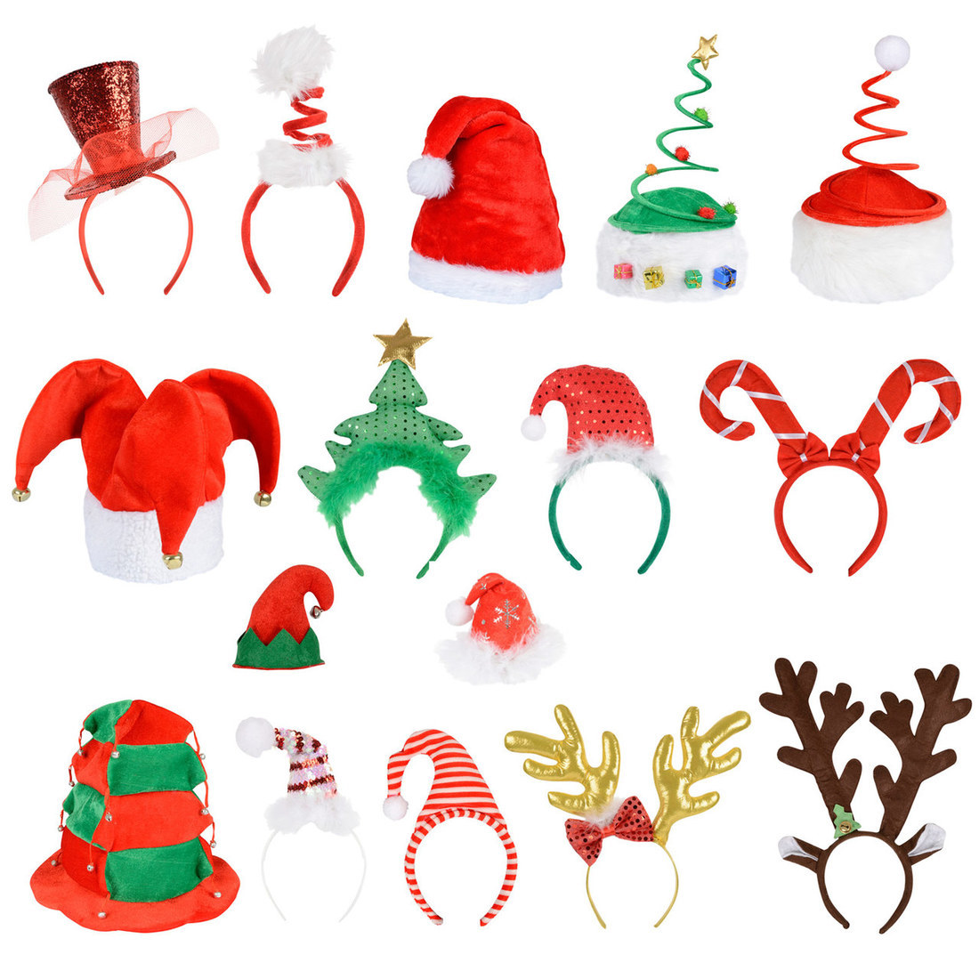 Carnival Hat Christmas Tree Shape Face-Revealing Hat Holiday Party Stage Camouflage Christmas Tree Hat
