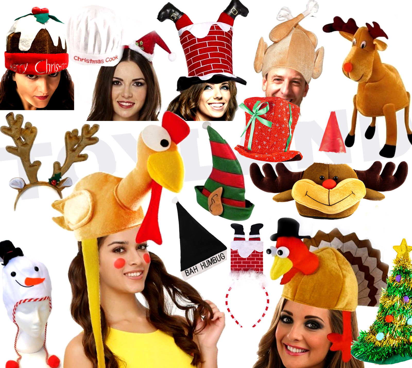 Carnival Hat Christmas Tree Shape Face-Revealing Hat Holiday Party Stage Camouflage Christmas Tree Hat