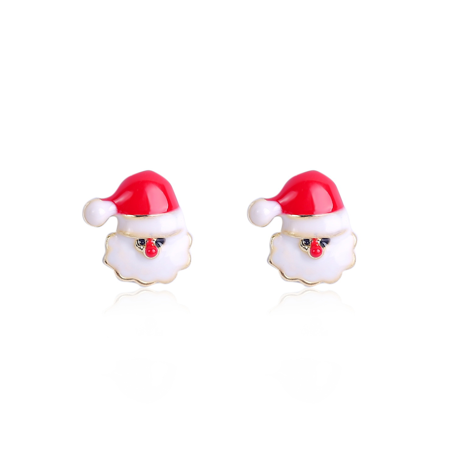 Cross-Border New Christmas Earrings Diamond Snowflake Bell Christmas Tree Ear Rings European And American Christmas Earrings Set
