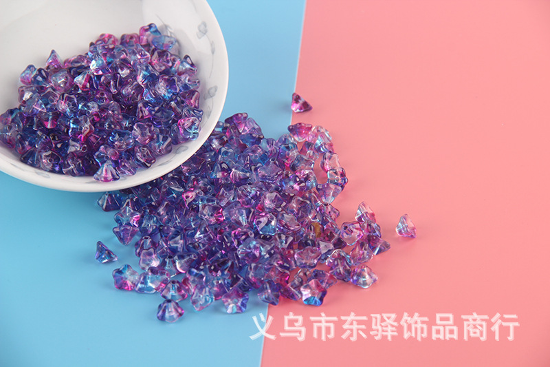 Glass Trumpet Lotus Fog Flower Scattered Beads Handmade DIY Imitation Czech Imported Middle Hole 4 * 6mm Accessories Material Buyao Tassel