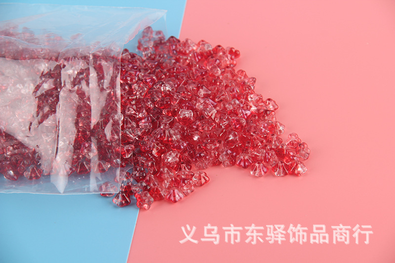 Glass Trumpet Lotus Fog Flower Scattered Beads Handmade DIY Imitation Czech Imported Middle Hole 4 * 6mm Accessories Material Buyao Tassel