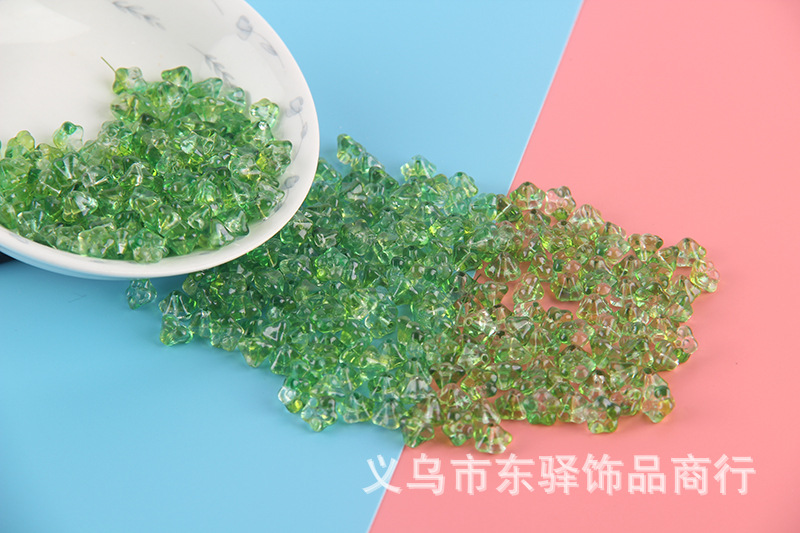 Glass Trumpet Lotus Fog Flower Scattered Beads Handmade DIY Imitation Czech Imported Middle Hole 4 * 6mm Accessories Material Buyao Tassel