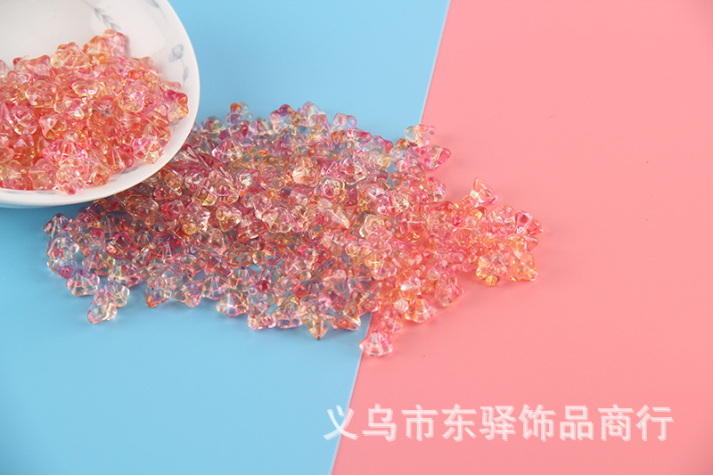 Glass Trumpet Lotus Fog Flower Scattered Beads Handmade DIY Imitation Czech Imported Middle Hole 4 * 6mm Accessories Material Buyao Tassel