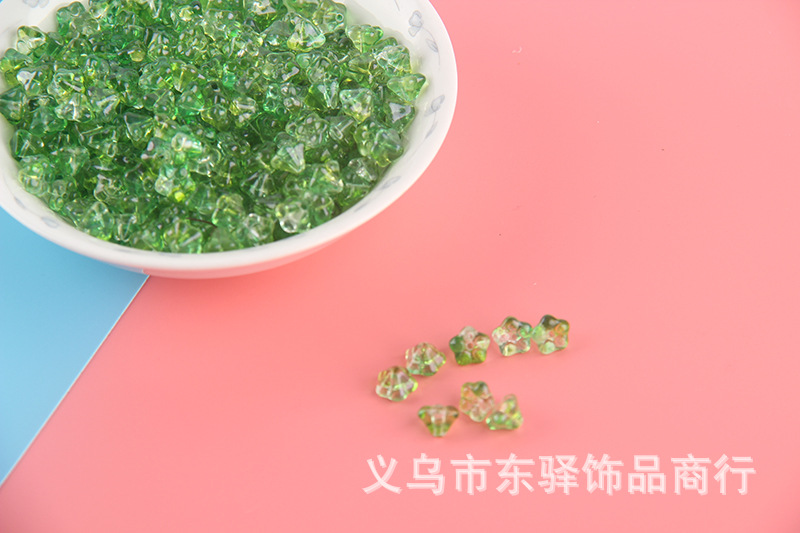 Glass Trumpet Lotus Fog Flower Scattered Beads Handmade DIY Imitation Czech Imported Middle Hole 4 * 6mm Accessories Material Buyao Tassel