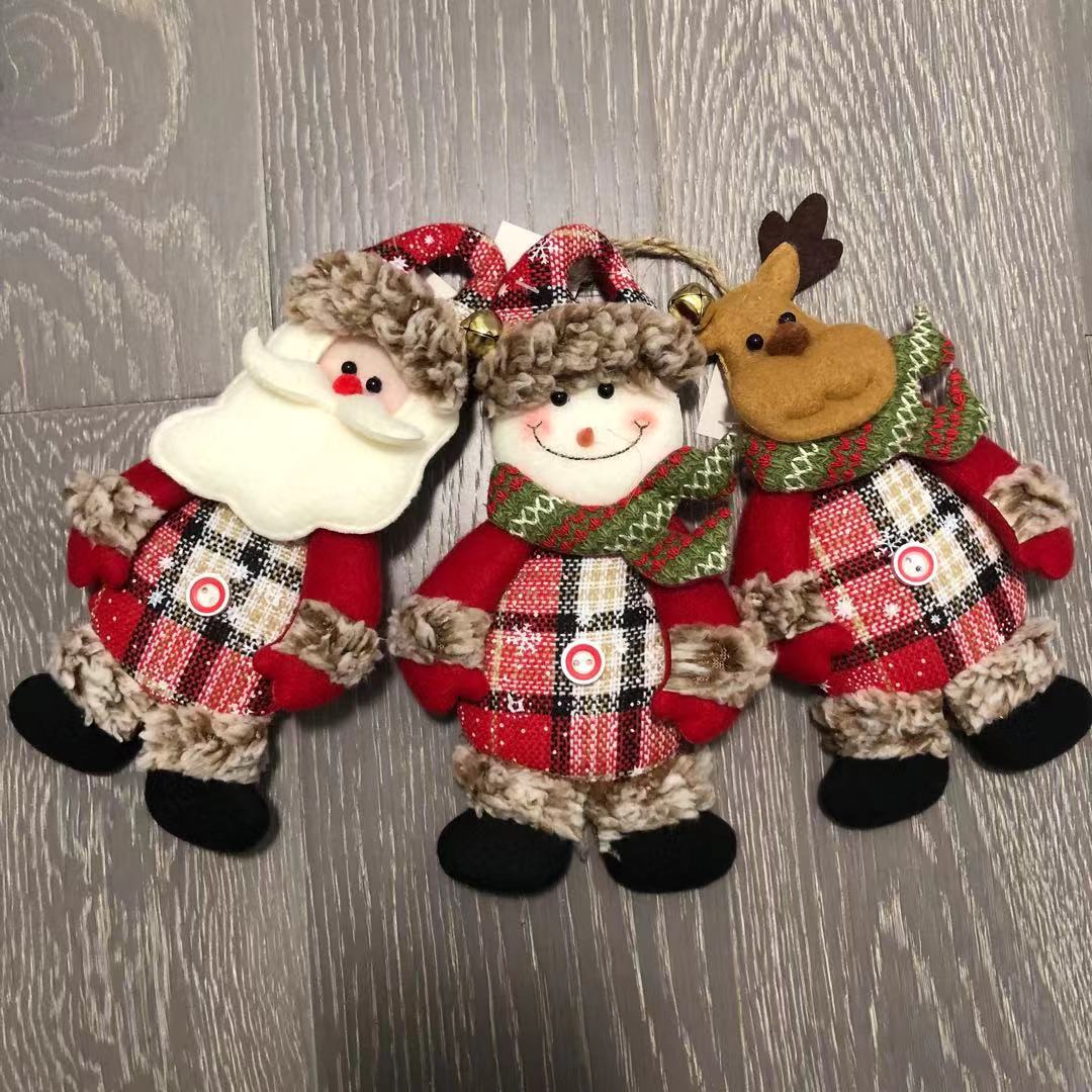 Christmas things hanging cloth decorations snowman Christmas tree hanging ornaments