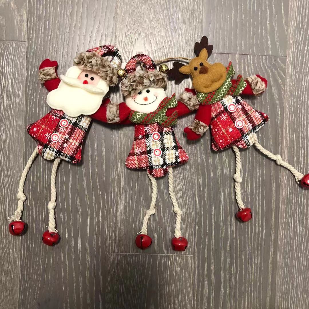Christmas things hanging cloth decorations snowman Christmas tree hanging ornaments
