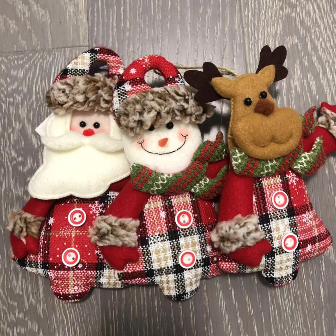 Christmas things hanging cloth decorations snowman Christmas tree hanging ornaments