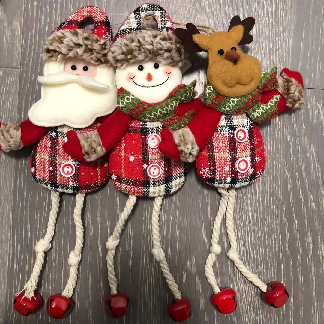 Christmas things hanging cloth decorations snowman Christmas tree hanging ornaments