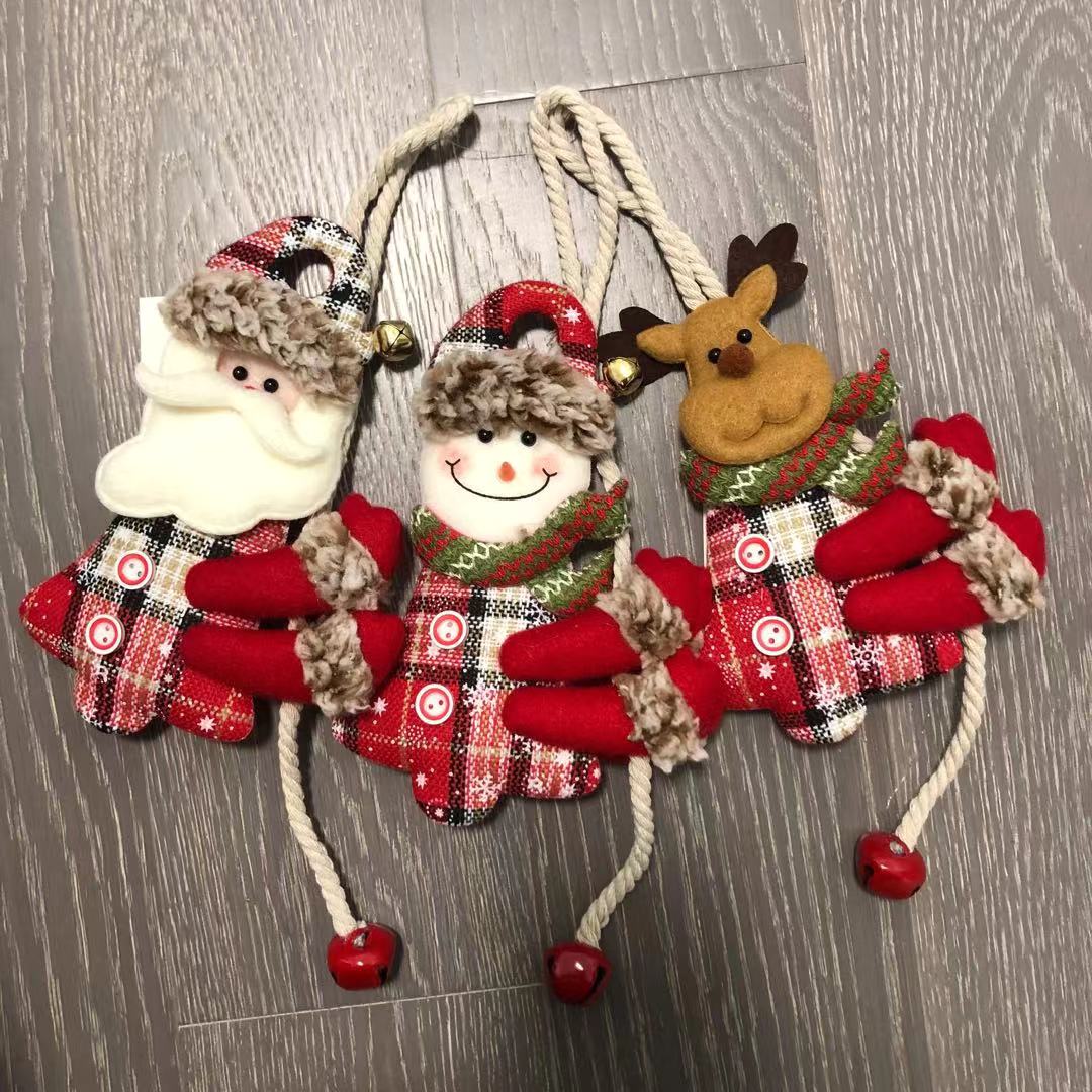 Christmas things hanging cloth decorations snowman Christmas tree hanging ornaments