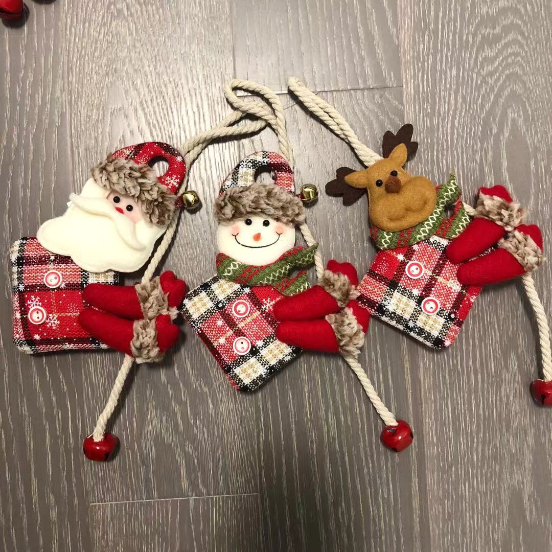 Christmas things hanging cloth decorations snowman Christmas tree hanging ornaments
