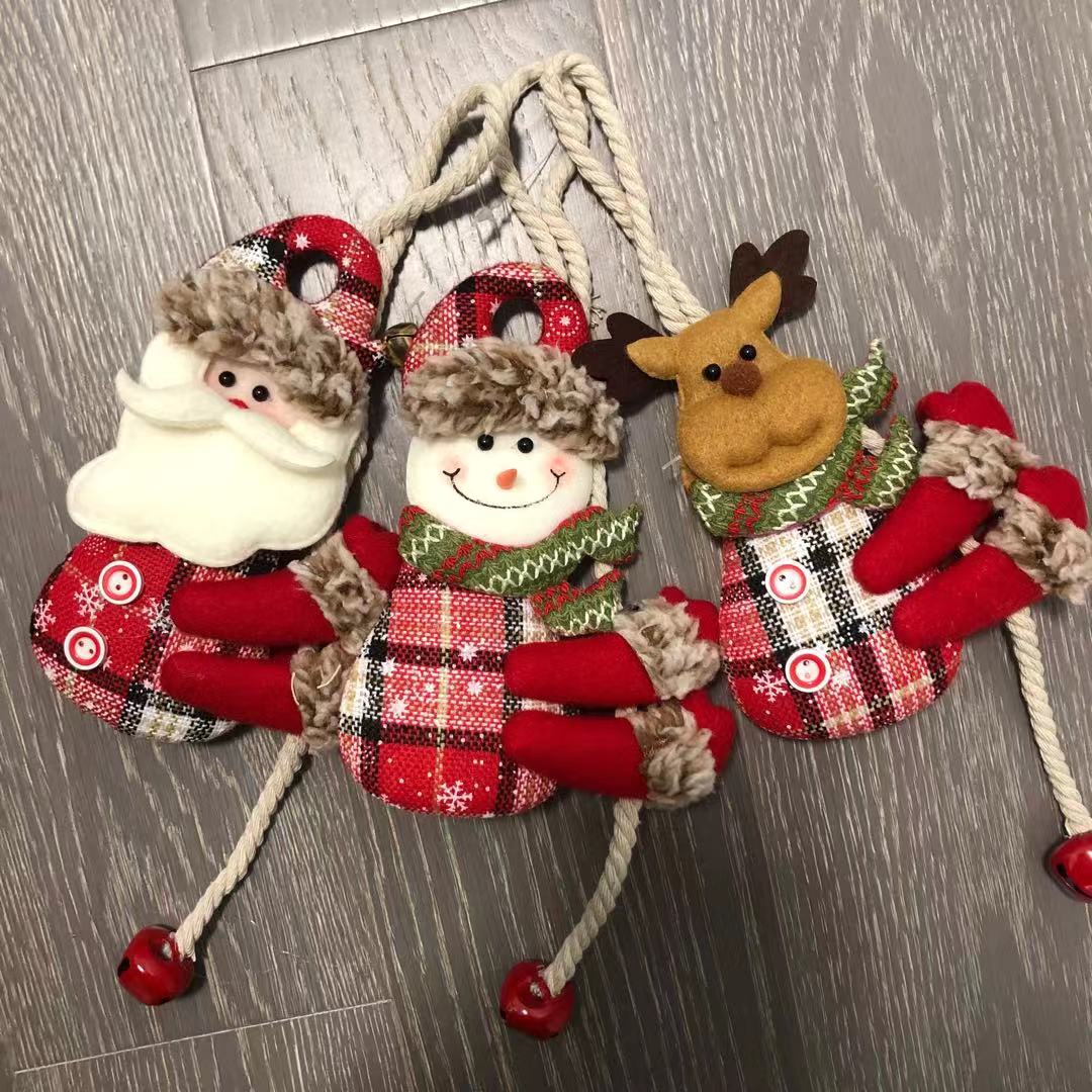 Christmas things hanging cloth decorations snowman Christmas tree hanging ornaments