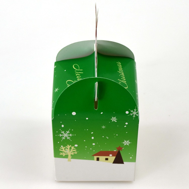 Manufacturers custom cartoon Santa Claus gift wrapping carton color printed folding gift wrapping carton