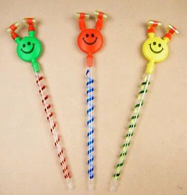 Large Blowouts Smiley Face Long Brush Holder Trumpet Whistle Blowing Children's Toys Stall Goods Source Push Small Gifts