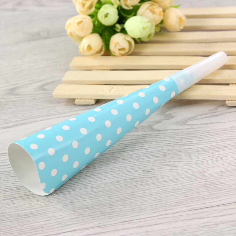 Birthday products dot paper trumpet party toys props.