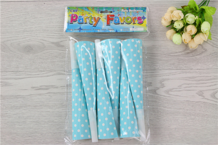 Birthday products dot paper trumpet party toys props.