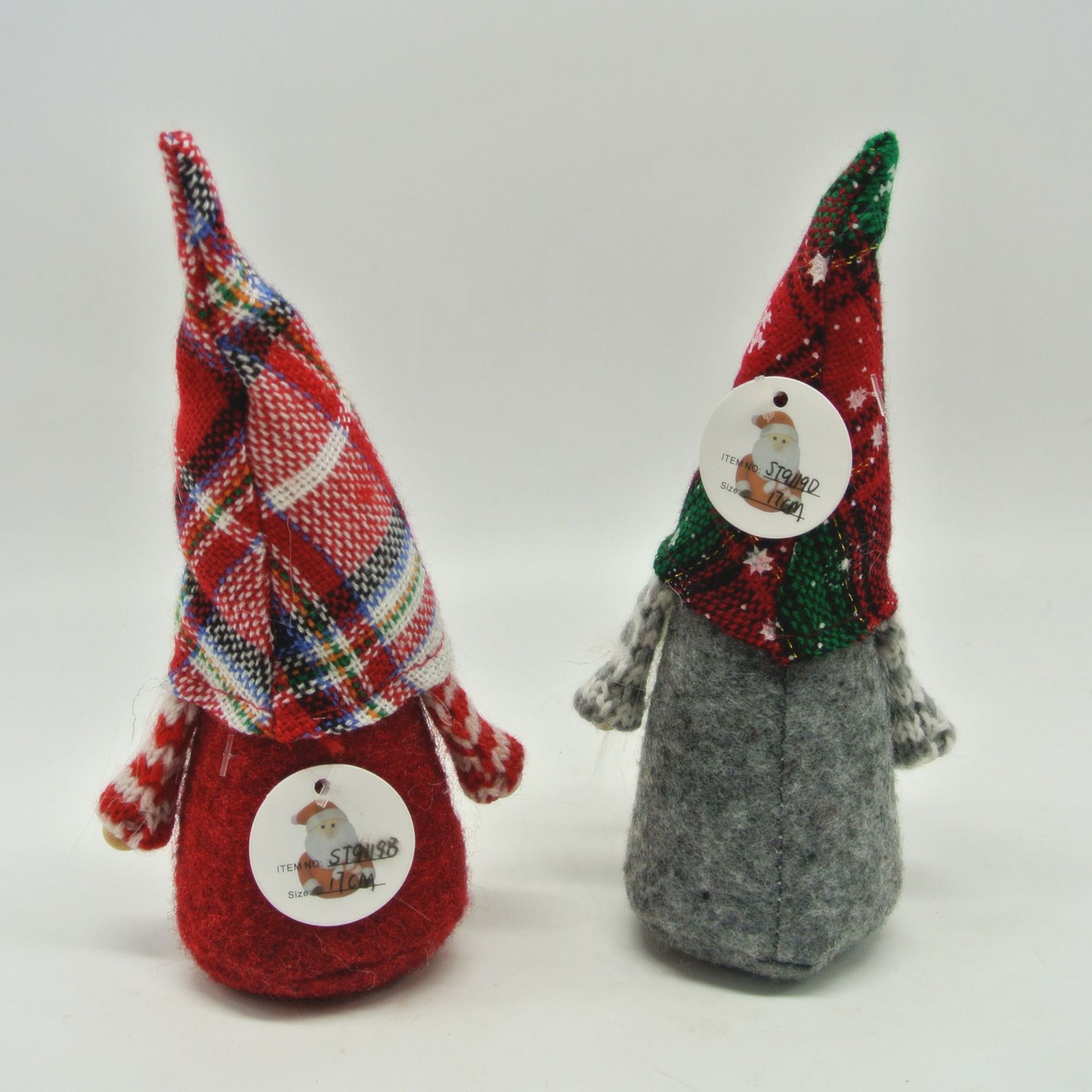 Santa Claus and Girl Christmas Decorations