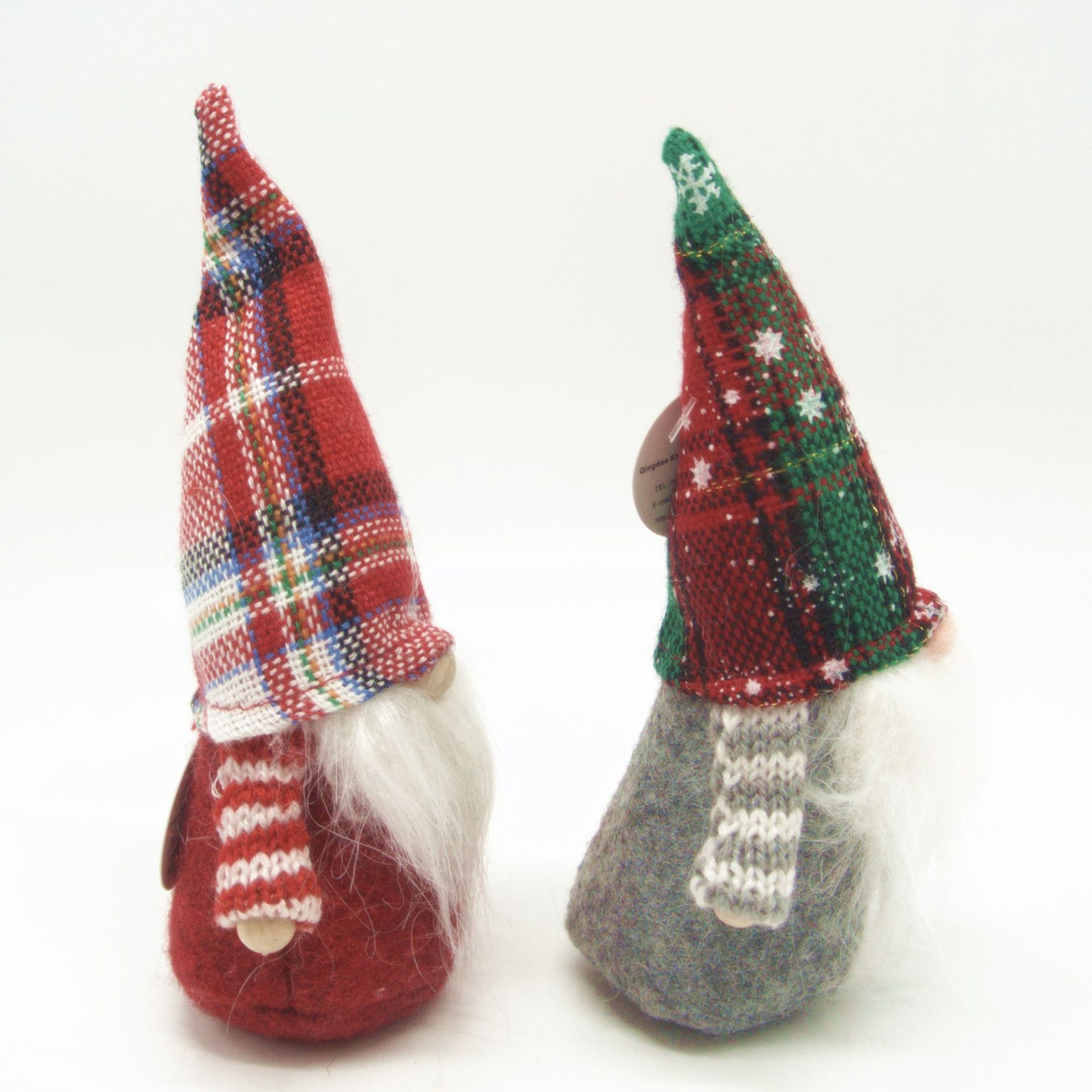 Santa Claus and Girl Christmas Decorations