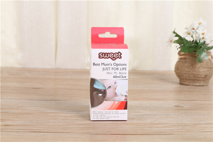 Neonatal bottle newborn baby wide caliber anti - drop mini trumpet 60 ml drinking milk bottle