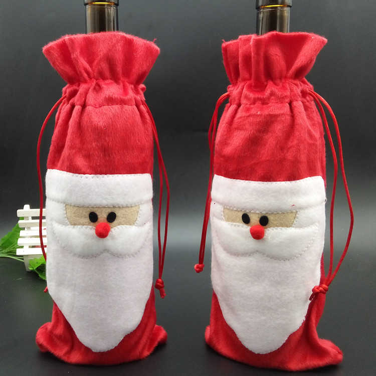 Christmas Decorations Santa Claus Wine Bottle Set Wine Bag Gift Bag Champagne Wine Gift Box Christmas Decorations Santa Claus Wine Bottle Set Wine Bag Gift Bag Champagne Wine Gift Box