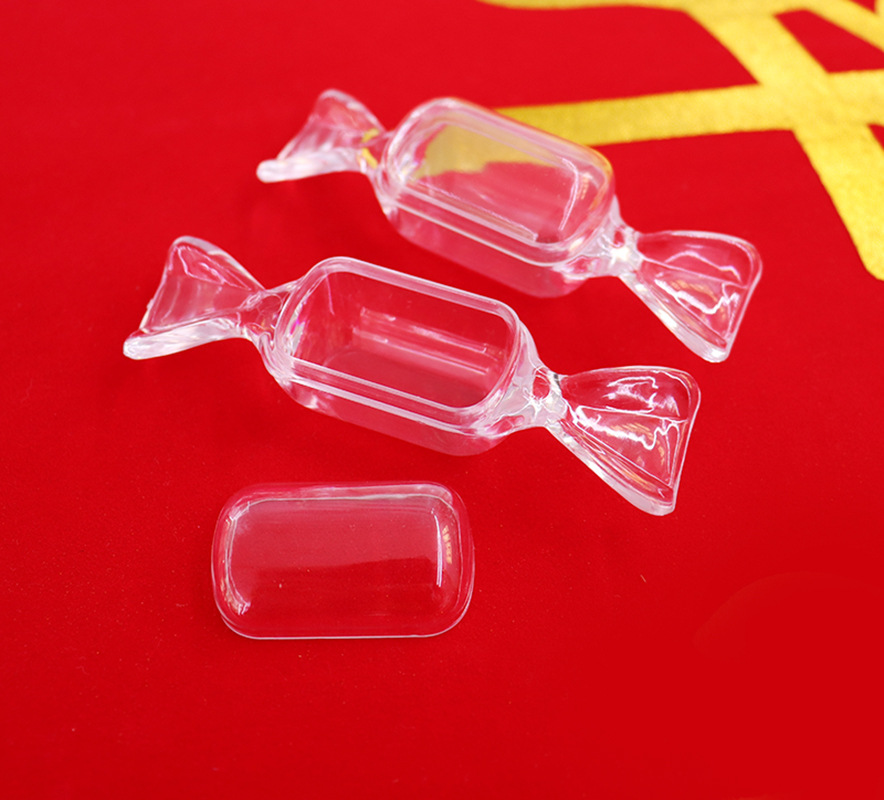 High Transparent PS Small Candy Storage Box Earrings Necklace Ring Small Things Castle
