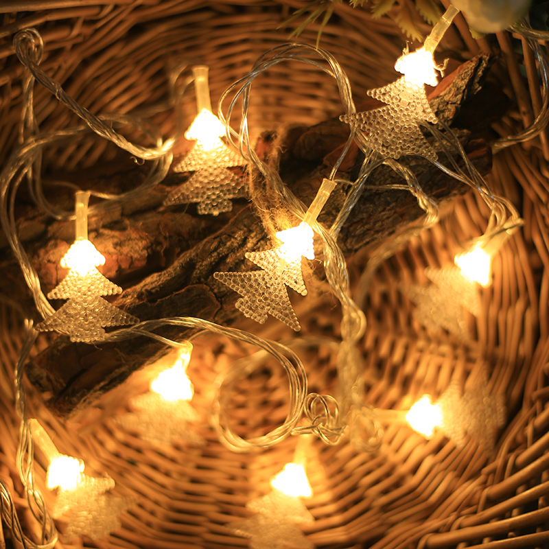 LED Lighting Chain Christmas Tree Lamp Snowflake Light Star Light String Lighting Chain Colored Lights Outdoor Decorative Lamp Holiday Lights Amazon Wholesale