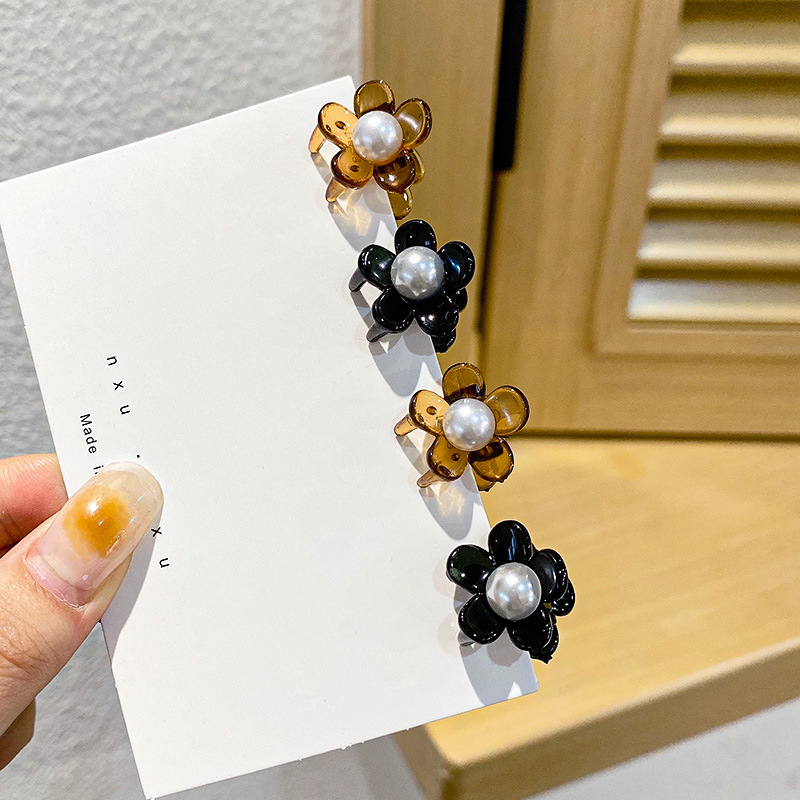 Little Flower Grab Gap Former Red Trumpet Clip Head Clip Side Clip Headdress Children&#039;s Hair Clips Hair Accessories Bang Clip Hairpin South Korea