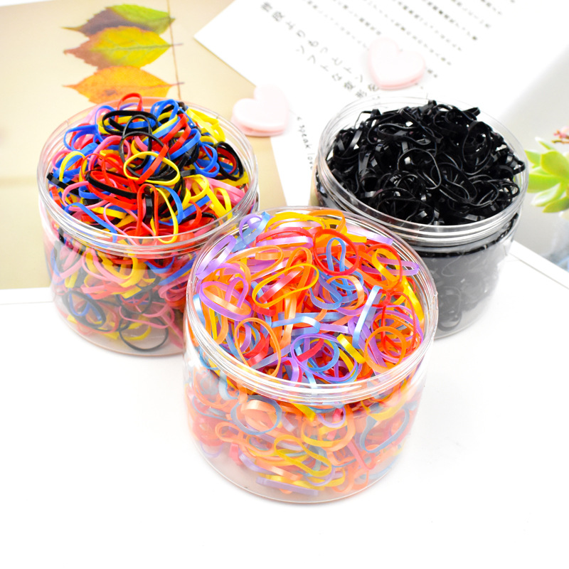 Children&#039;s Hair String Disposable Rubber Band Girls&#039; Baby Forced to Box Little Hair Ring Hair Friendly String Wholesale