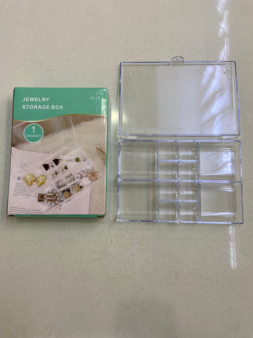 New One, Two, Three Layers, Large Capacity Jewelry Box with Lid Transparent and Dustproof Ear Studs Ring Necklace Jewelry Collection