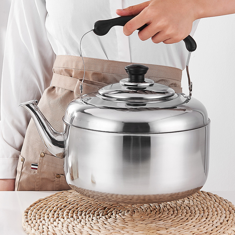 Stainless Steel Kettle Gas Household Whistle Sound Electric Kettle Boiling Water Kettle Gas Induction Cooker 4l5l6l