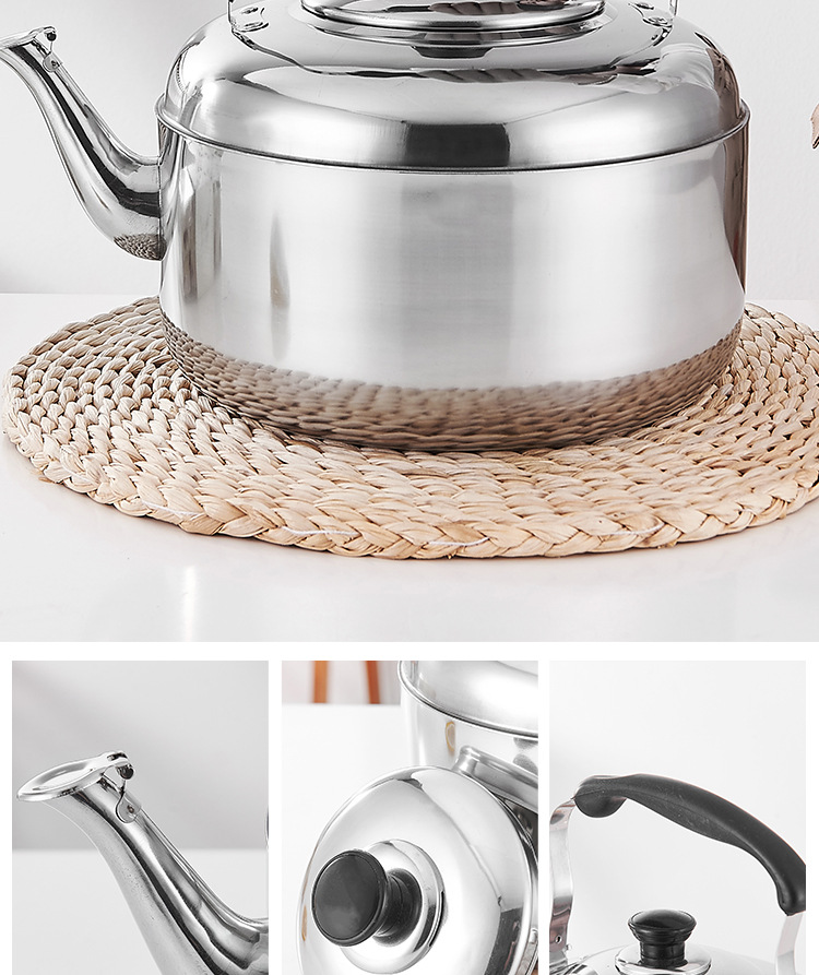 Stainless Steel Kettle Gas Household Whistle Sound Electric Kettle Boiling Water Kettle Gas Induction Cooker 4l5l6l
