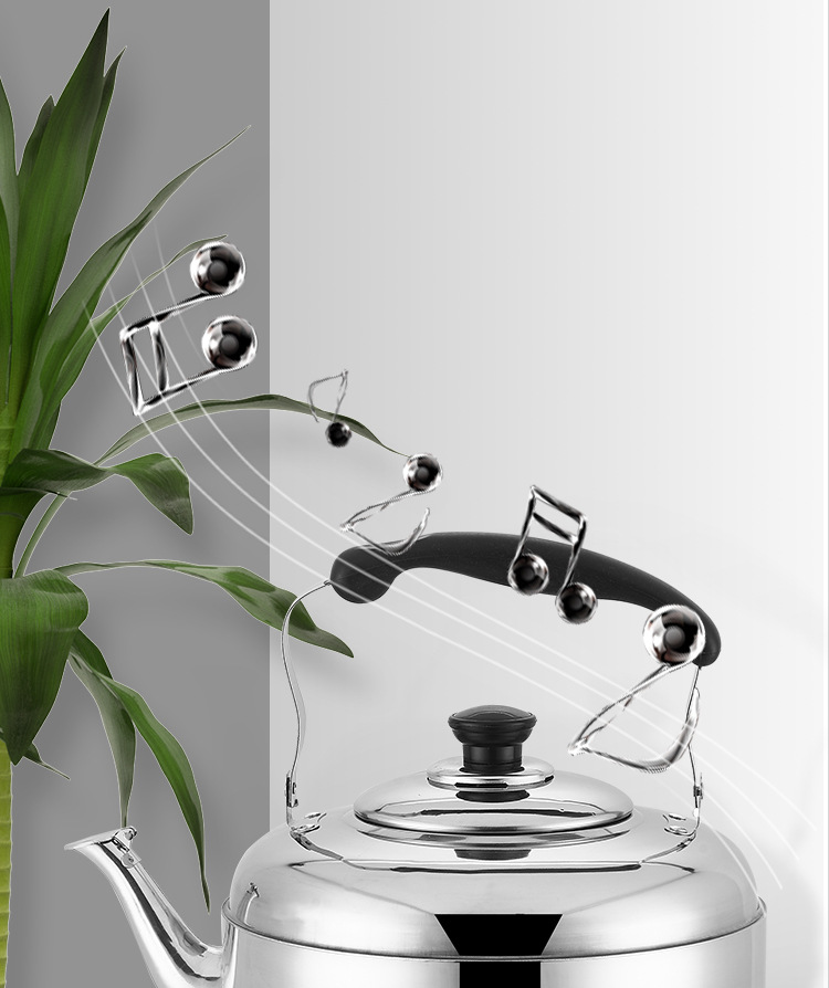 Stainless Steel Kettle Gas Household Whistle Sound Electric Kettle Boiling Water Kettle Gas Induction Cooker 4l5l6l