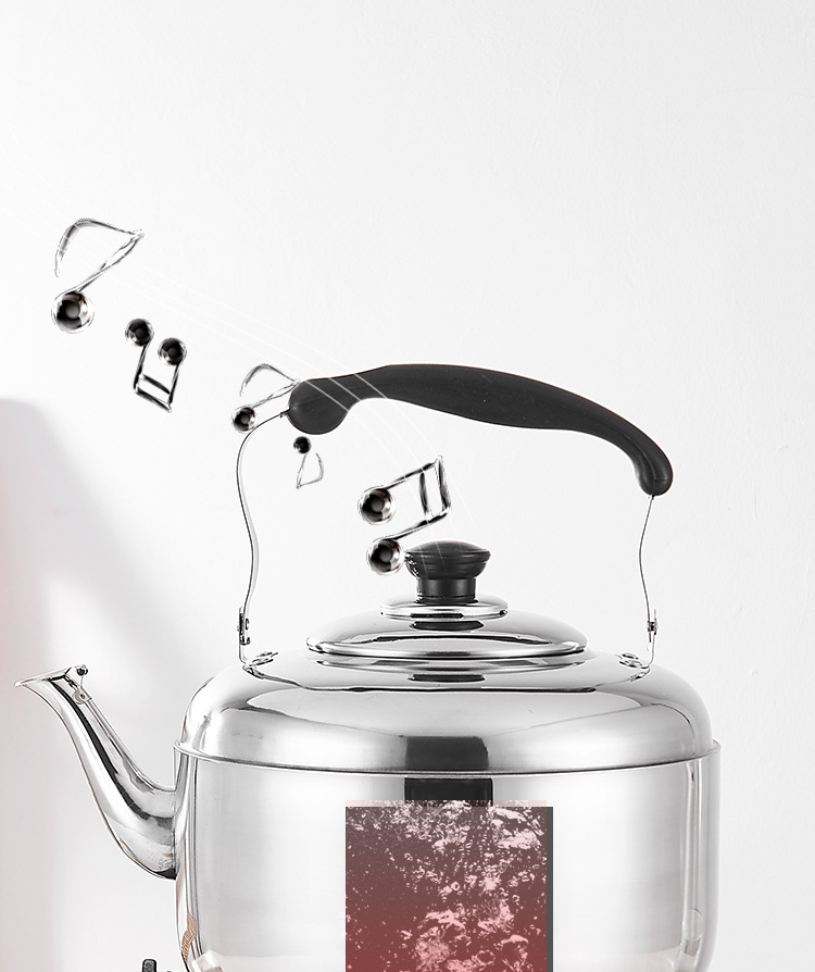 Stainless Steel Kettle Gas Household Whistle Sound Electric Kettle Boiling Water Kettle Gas Induction Cooker 4l5l6l