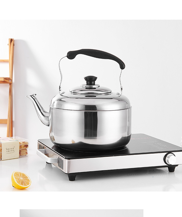 Stainless Steel Kettle Gas Household Whistle Sound Electric Kettle Boiling Water Kettle Gas Induction Cooker 4l5l6l