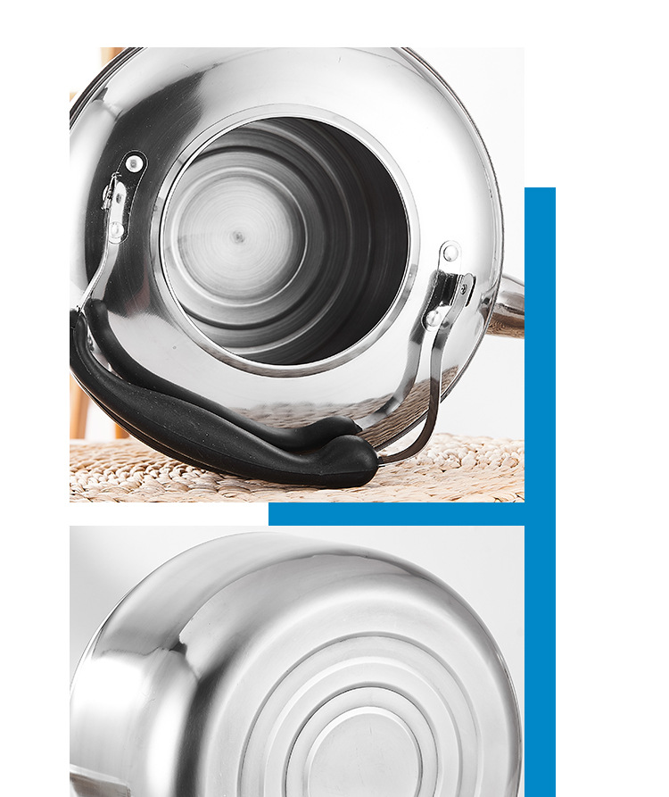 Stainless Steel Kettle Gas Household Whistle Sound Electric Kettle Boiling Water Kettle Gas Induction Cooker 4l5l6l